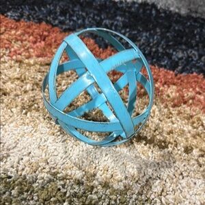Hobby Lobby Turquoise Metal Orb Decor